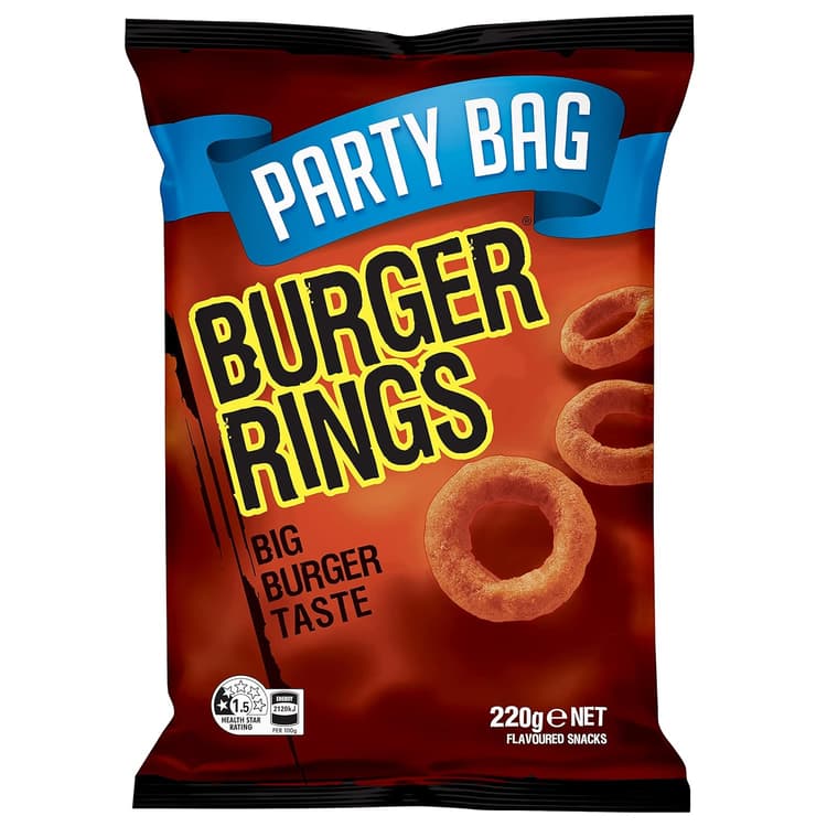 Smith'S Burger Rings Party Bag