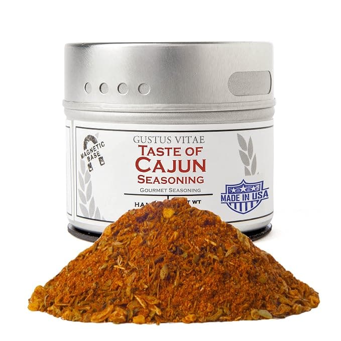 Gustus Vitae Gourmet Seasoning In Magnetic Tin Taste Of Cajun