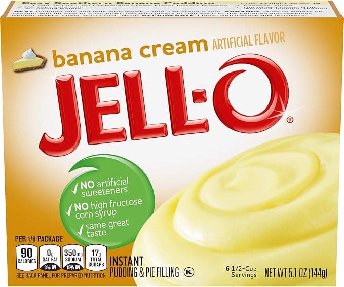 Jell-O Banana Cream Instant Pudding & Pie Filling Mix