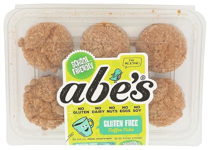 Abe's Mom's Coffee Cake Gluten Free Vegan Muffins