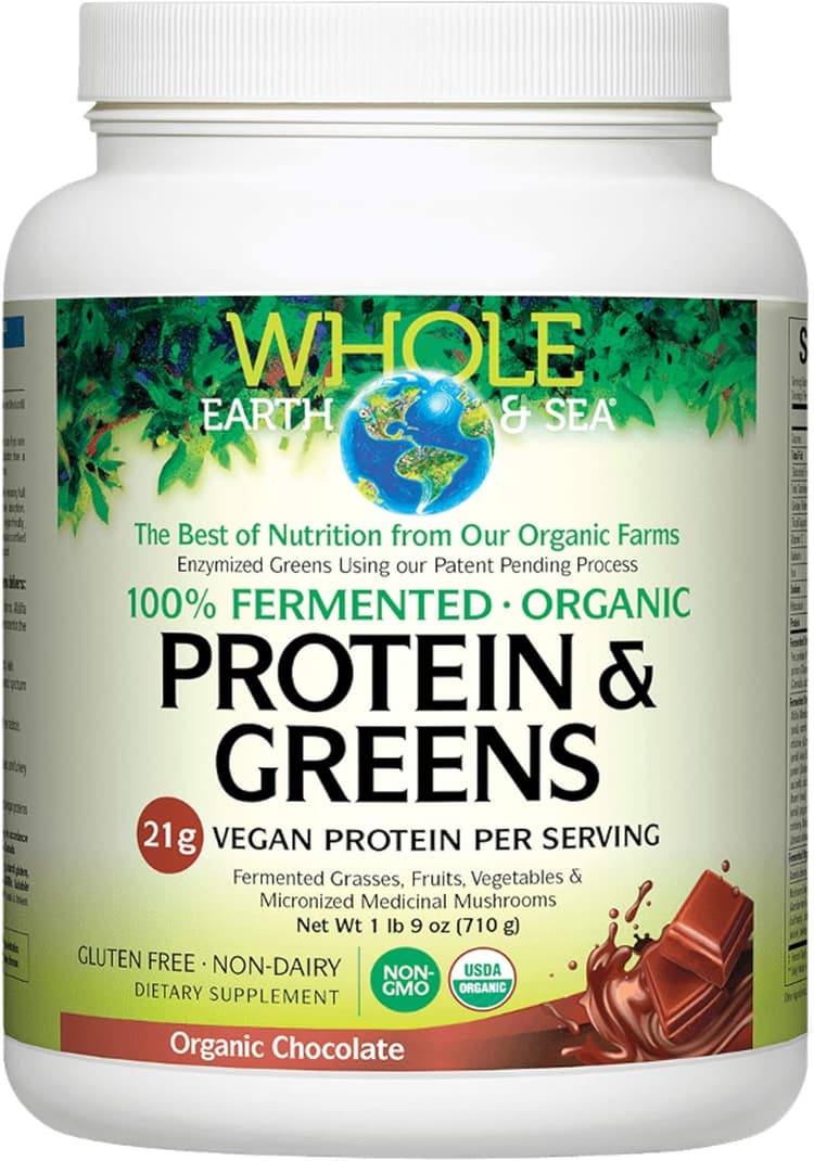 Whole Earth & Sea Protein & Greens Organic Chocolate