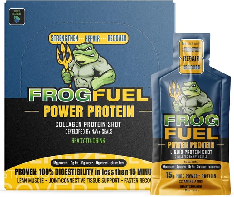 Frog Fuel Power Protein Berry Flavored Collagen Protein Shot