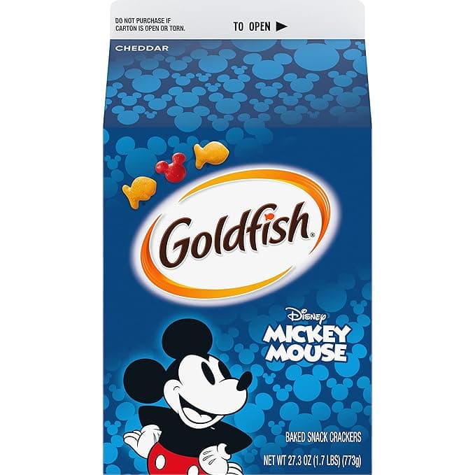 Goldfish Disney Mickey Mouse Cheddar Baked Snack Crackers