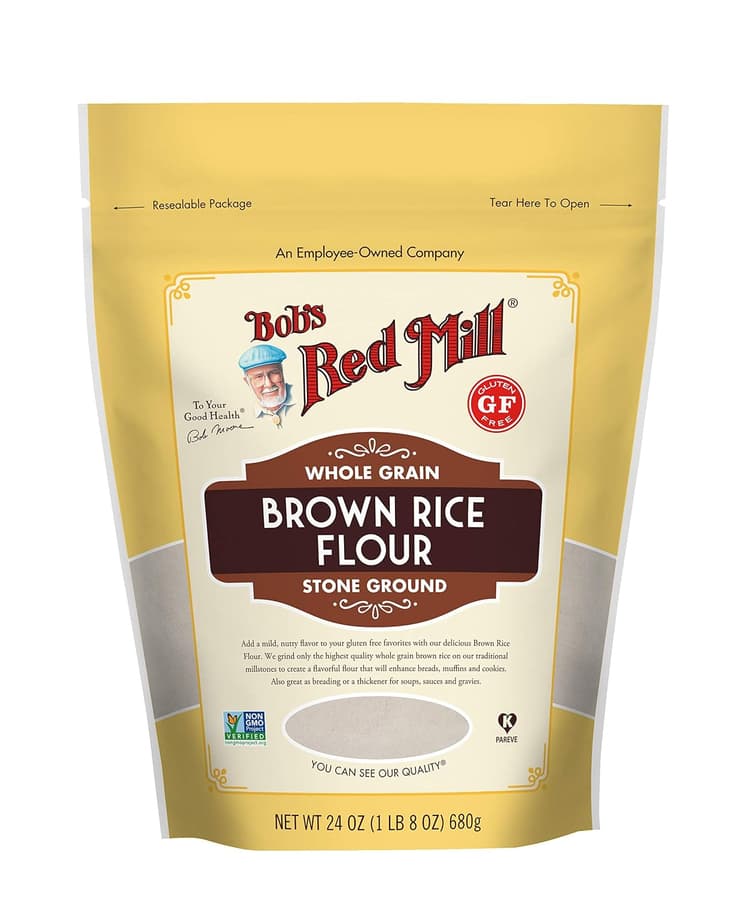 Bobs Red Mill Flour Brown Rice Stone Ground Whole Grain Non Gmo