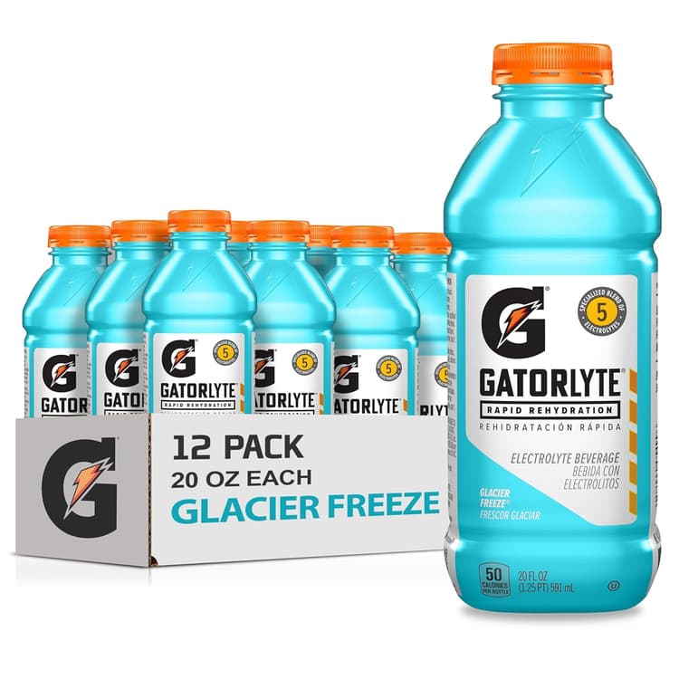 Gatorade Gatorlyte Rapid Rehydration Glacier Freeze Electrolyte Beverage