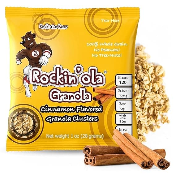 Rockin'Ola Cinnamon Flavored Granola Clusters