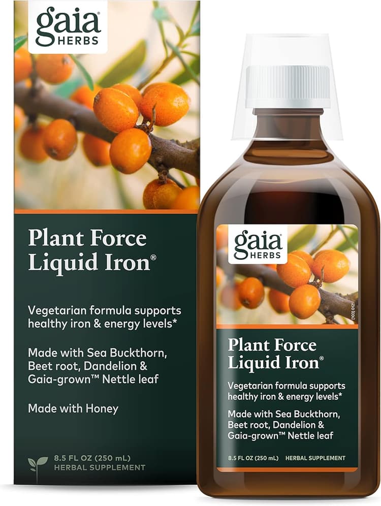 Gaia Herbs Plant Force Liquid Iron