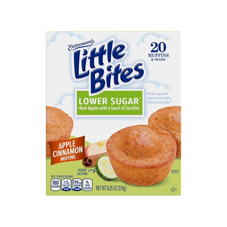 Entenmann'S Little Bites Lower Sugar Apple Cinnamon Muffins