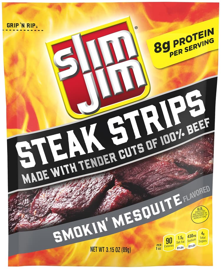 Slim Jim Steak Strips Smokin’ Mesquite