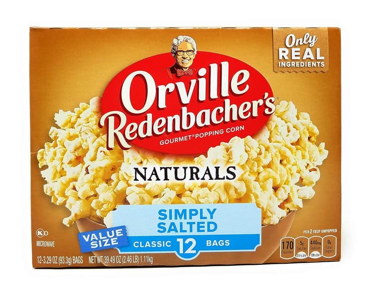 Orville Redenbacher's Naturals Simply Salted Popcorn, Microwave Popcorn