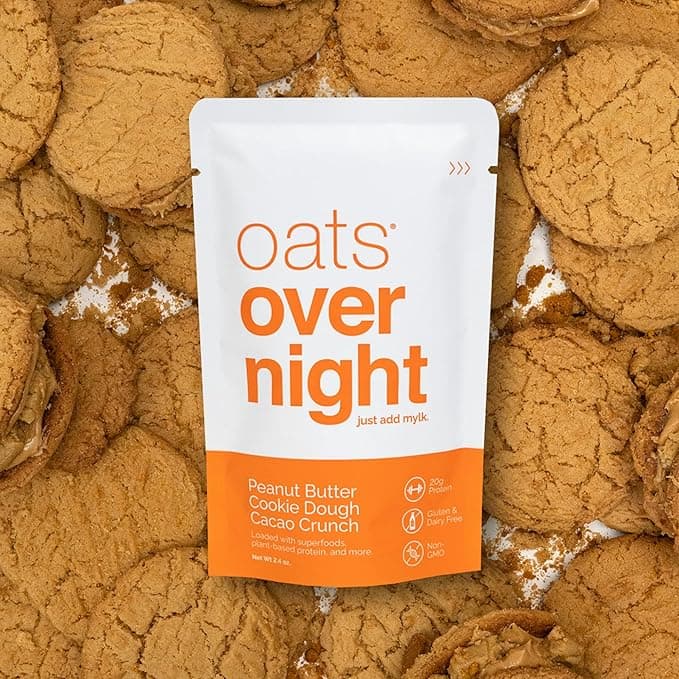 Oats Overnight Peanut Butter Cookie Dough Cacao Crunch