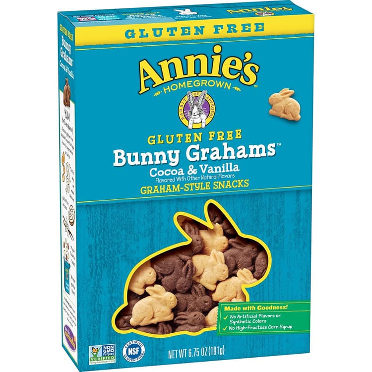 Annies Homegrown Bunny Cookies Gluten Free Cocoa & Vanilla