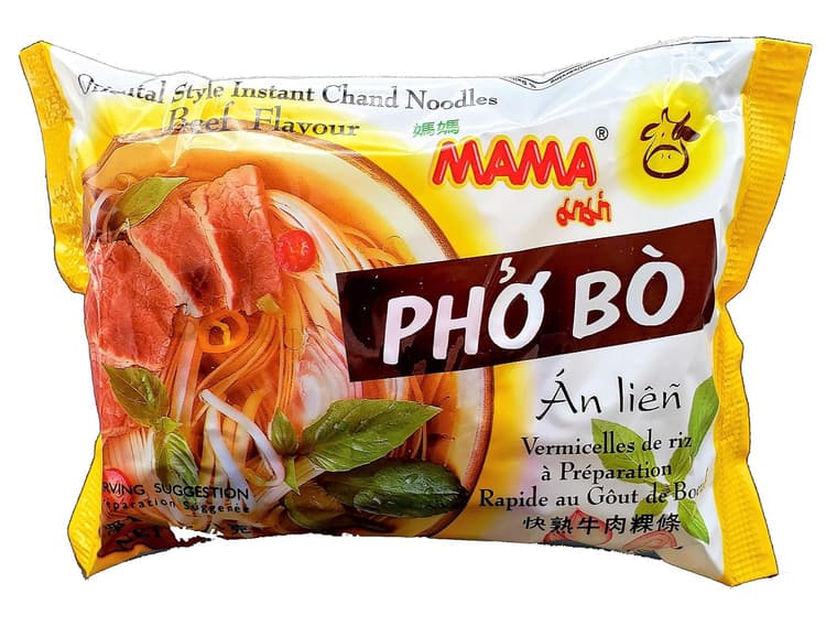 Mama Pho Bo Beef Flavor Oriental Style Instant Chand Noodles