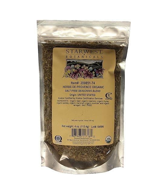 Starwest Botanicals Poultry Seasoning Organic Salt Free Seasoning Blend