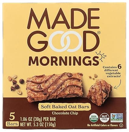 Madegood Mornings Soft Baked Oat Bars Chocolate Chip