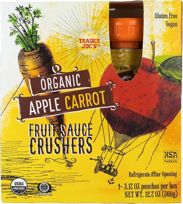 Trader Joe'S Organic Apple Carrot Fruit Sauce Crushers