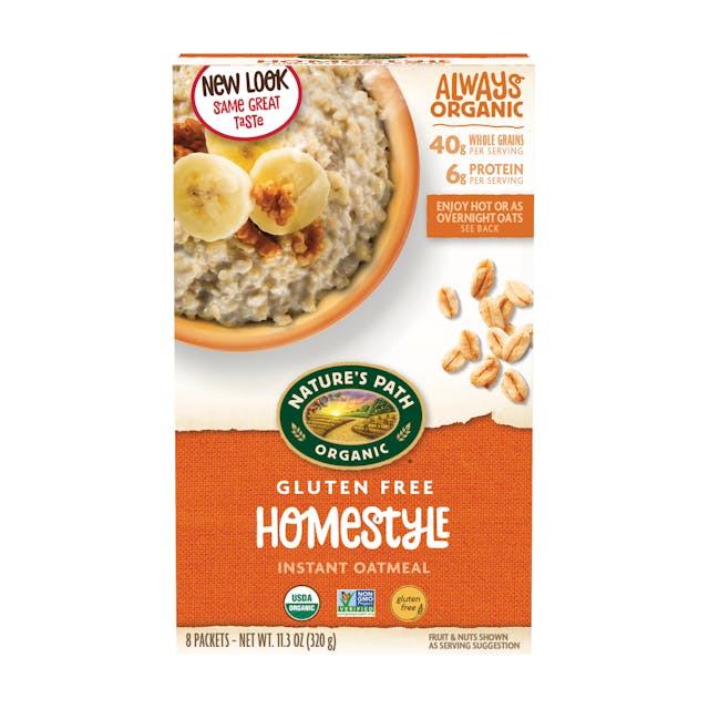 Is it Wheat Free? Nature's Path Organic Homestyle Instant Oatmeal, 8 Packets