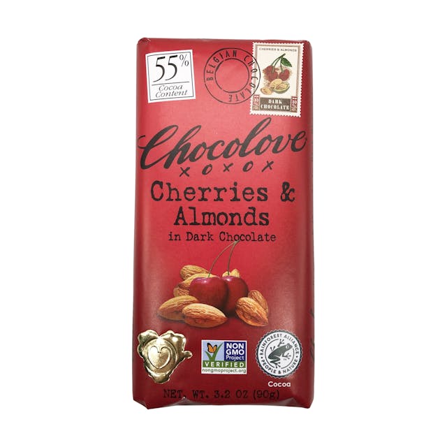 Is it Vegan? Chocolove Cherries & Almonds In Dark Chocolate