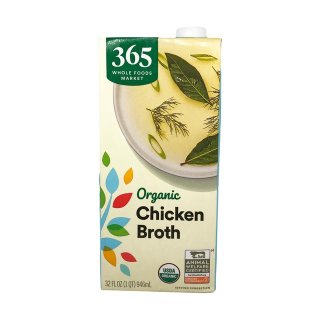  365 by Whole Foods Market, Organic Low Sodium Chicken Broth, 32  Fl Oz