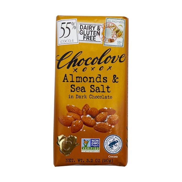 Is it Vegan? Chocolove Almonds & Sea Salt In Dark Chocolate