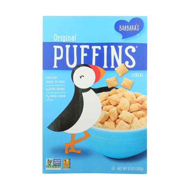 Is it Dairy Free? Barbaras Puffins Cereal Original