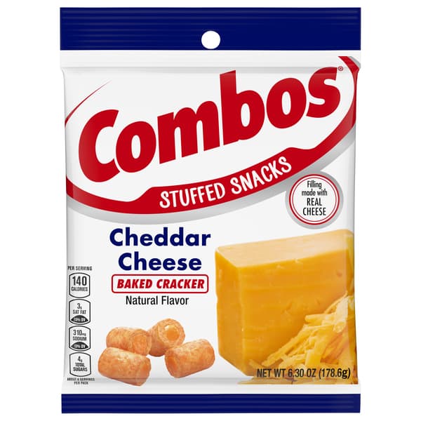 Is it Mediterranean Diet Friendly? Combos Baked Snacks Cracker Cheddar Cheese Bag