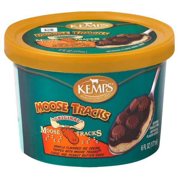 Kemps Moose Tracks Single Serve Ice Cream