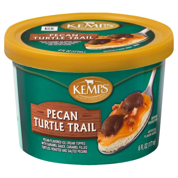 Kemps Pecan Turtle Trail Single Serve Ice Cream