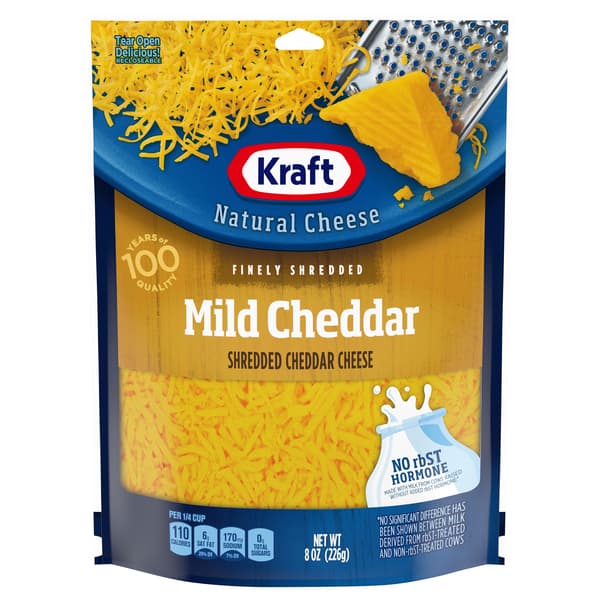 Kraft Finely Shredded Mild Cheddar