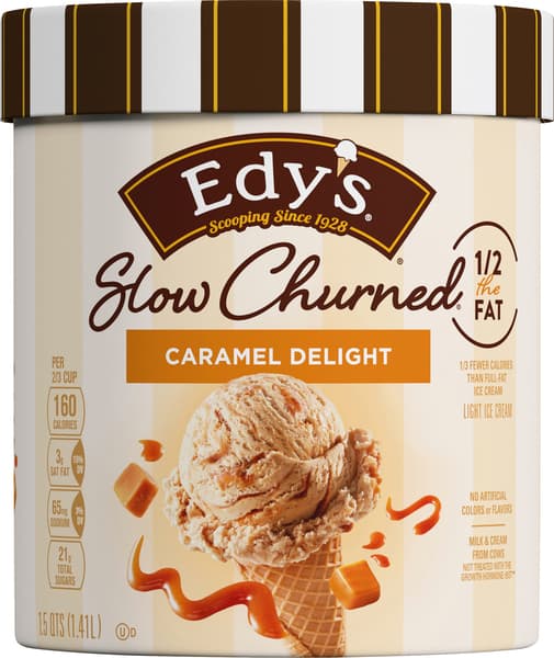 Edy'S Slow Churned Caramel Delight Light Ice Cream