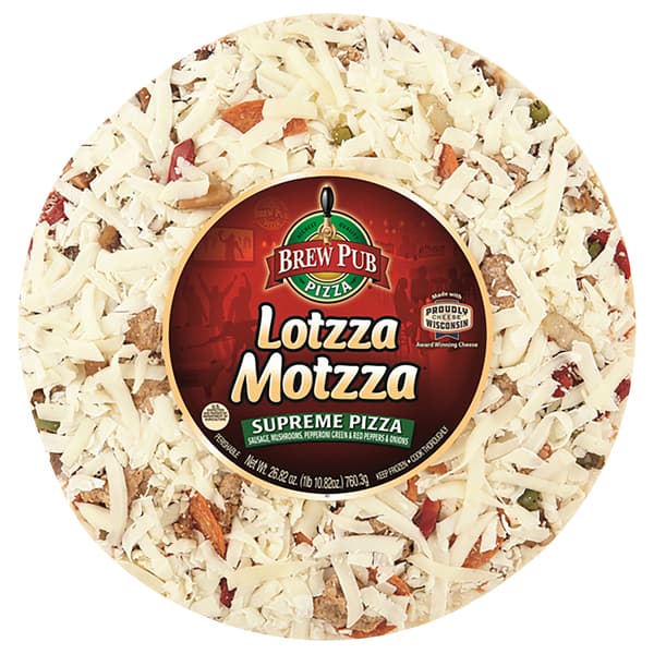 Brew Pub Lotzza Motzza Supreme Pizza