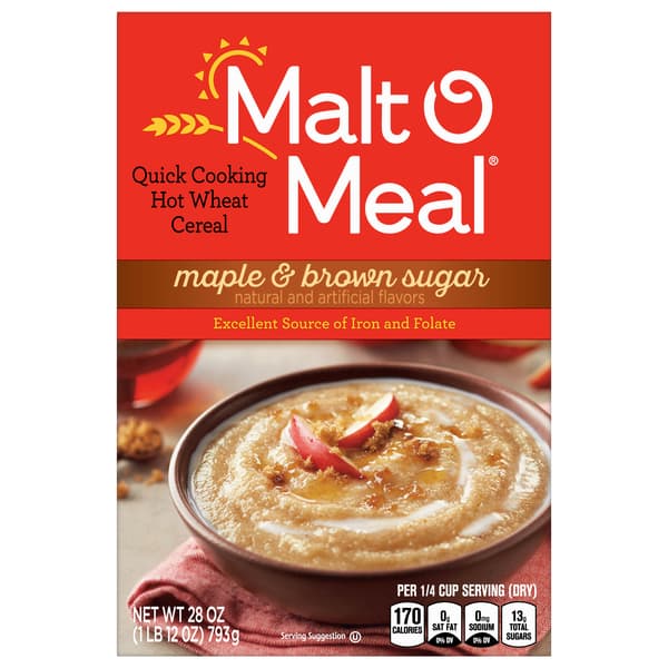 Malt-O-Meal Maple & Brown Sugar Hot Wheat Cereal