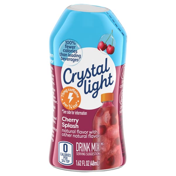 Crystal Light Liquid Cherry Splash With Caffeine Drink Mix