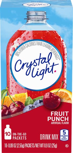 Is it Milk Free? Crystal Light On-the-go Fruit Punch Drink Mix Packets