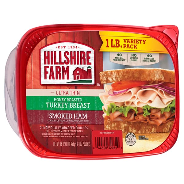 Hillshire Farm Ultra Thin Honey Roasted Turkey Breast & Smoked Ham