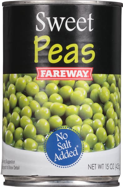 Fareway Peas No Salt Added
