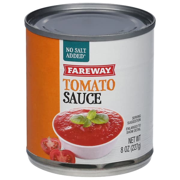 Fareway Tomato Sauce No Salt Added
