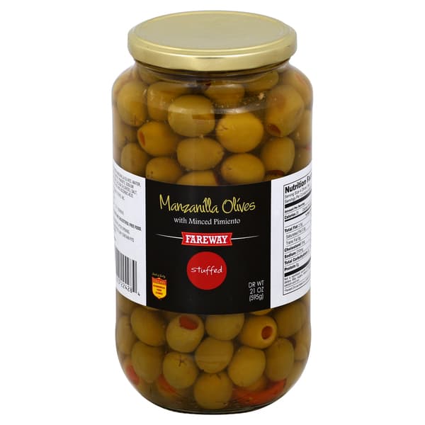 Fareway Stuffed Manzanilla Olives With Pimiento