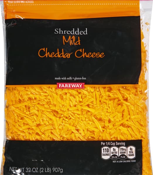 Fareway Shredded Mild Cheddar