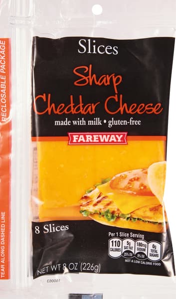 Fareway Slices Sharp Cheddar Cheese