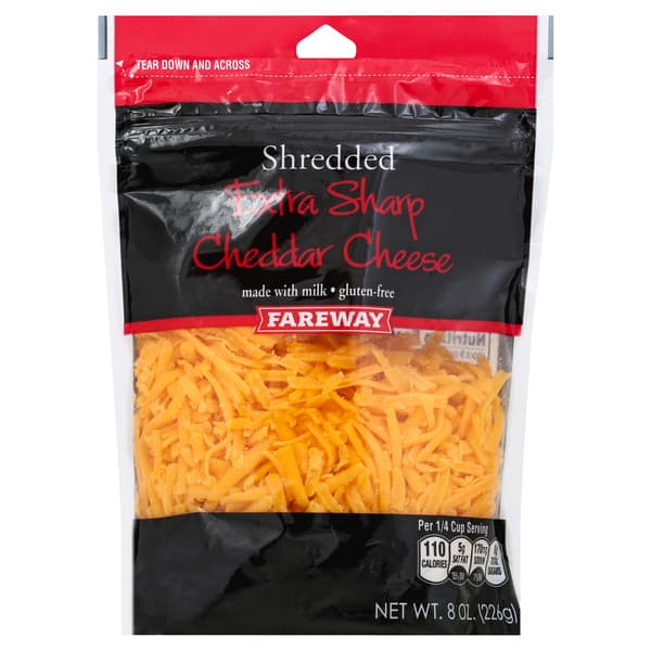 Fareway Shredded Extra Sharp Cheddar