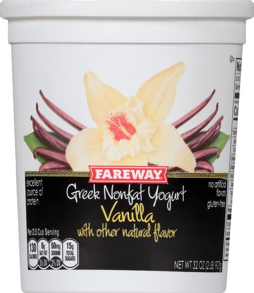 Fareway No Fat Vanilla Greek Yogurt