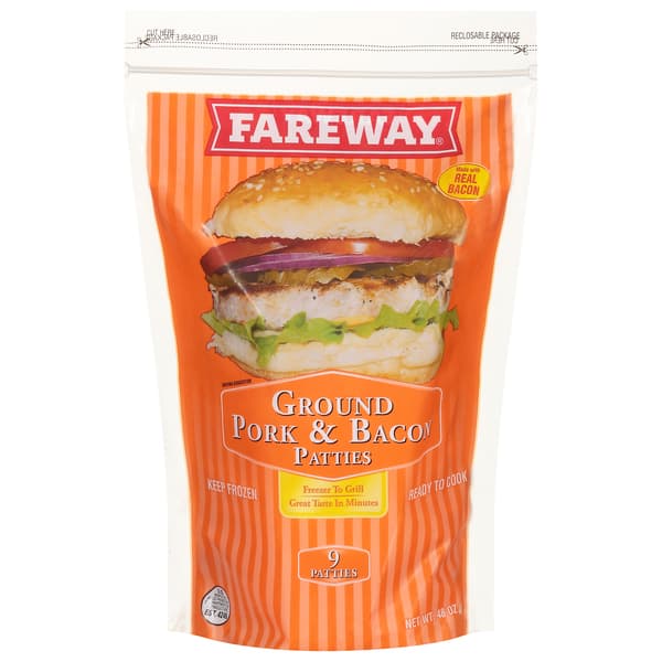 Fareway Ground Pork & Bacon Patties