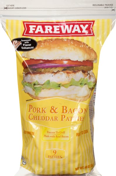 Fareway Pork Bacon & Cheddar Patties