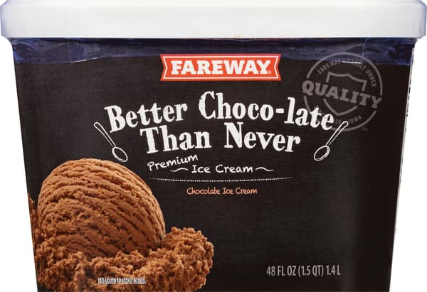 Fareway Better Choco-Late Than Never Premium Ice Cream