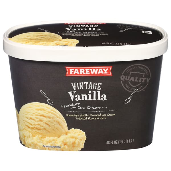 Fareway Vintage Vanilla Premium Ice Cream