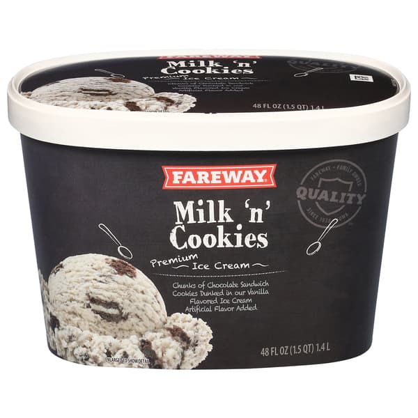 Fareway Milk 'N' Cookies Premium Ice Cream