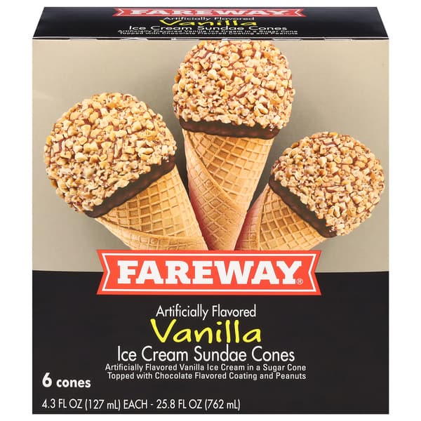 Fareway Vanilla Sundae Cones