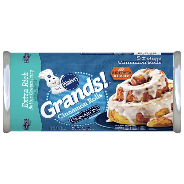 Pillsbury Grands Cinnamon Rolls With Extra Rich Butter Cream Icing