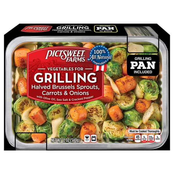 Pictsweet Farms Vegetables For Grilling Halved Brussels Sprouts Carrots & Onions